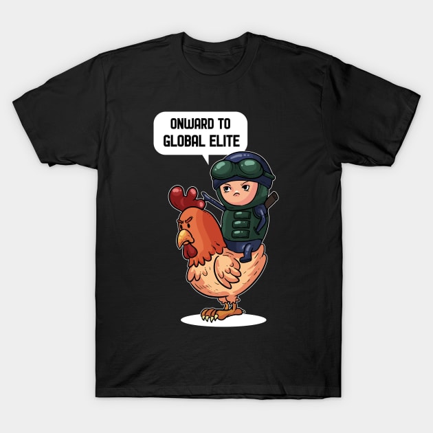 Towards the Global Elite - For Gamers T-Shirt by RocketUpload